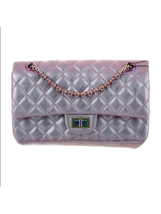 CHANEL Handbags - Chanel Iridescent Lilac Purple Lambskin Reissue 2.55 226 Rainbow Hardware